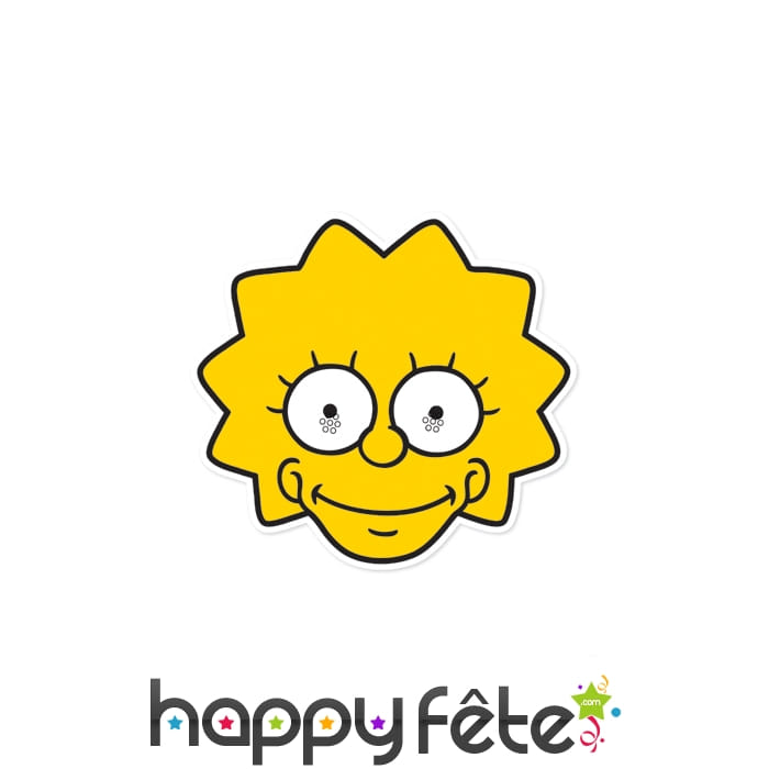 Masque de Lisa Simpson en carton