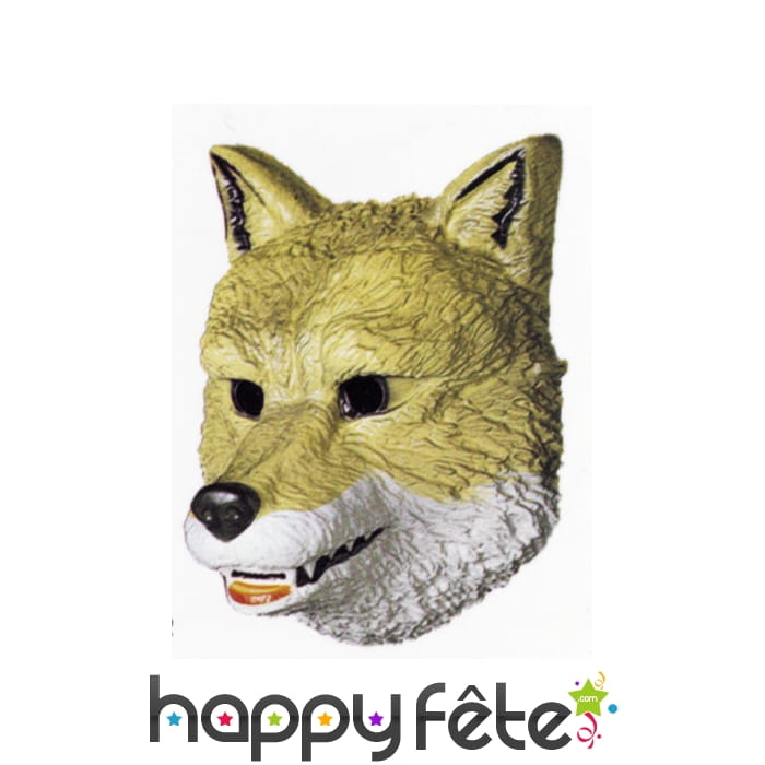 Masque de loup facial en plastique
