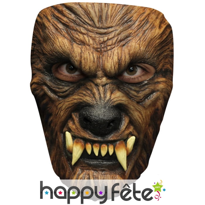 Masque de loup garou facial en latex