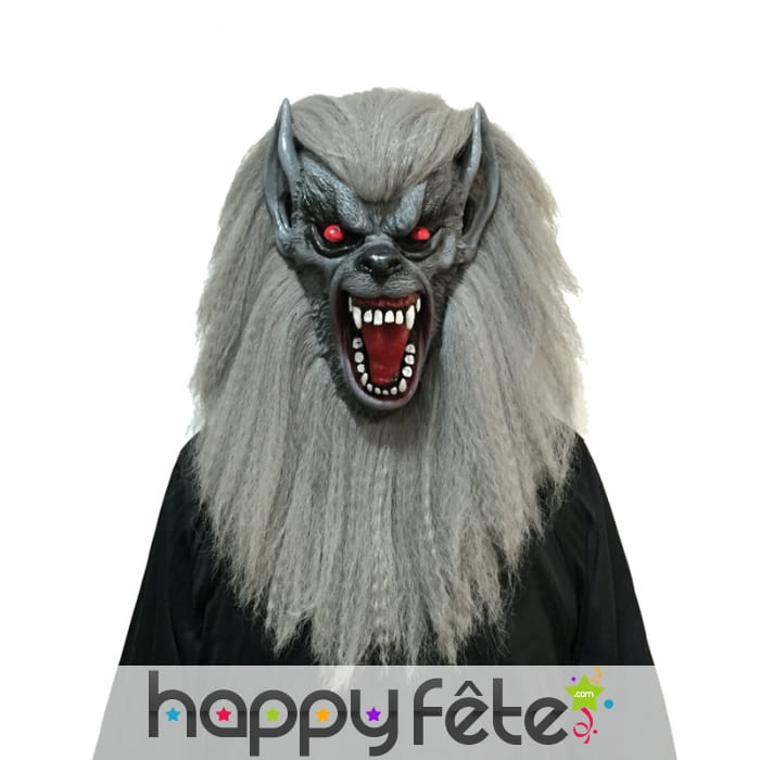 Masque de loup garou intégral avec crinière