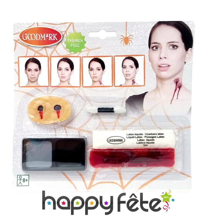 Maquillage de morsure de vampire