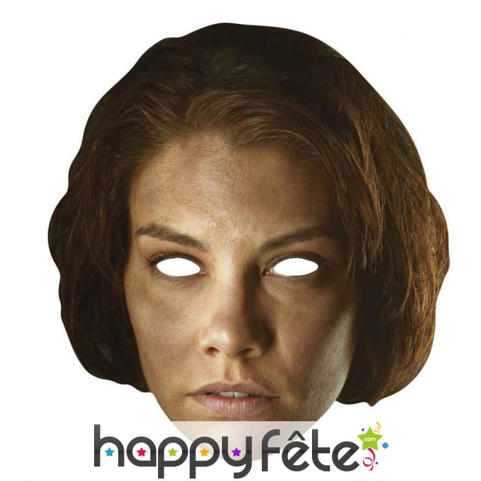 Masque de Maggie en carton, the walking dead