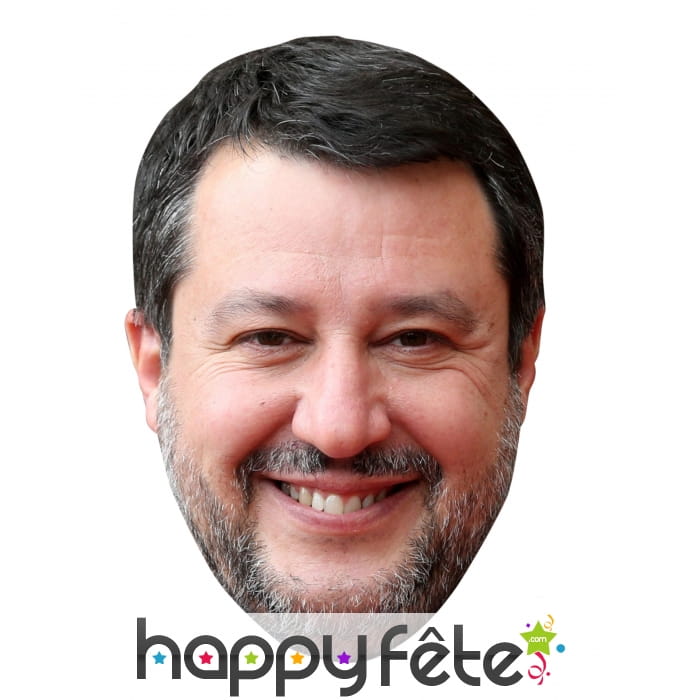 Masque de Matteo Salvini en carton