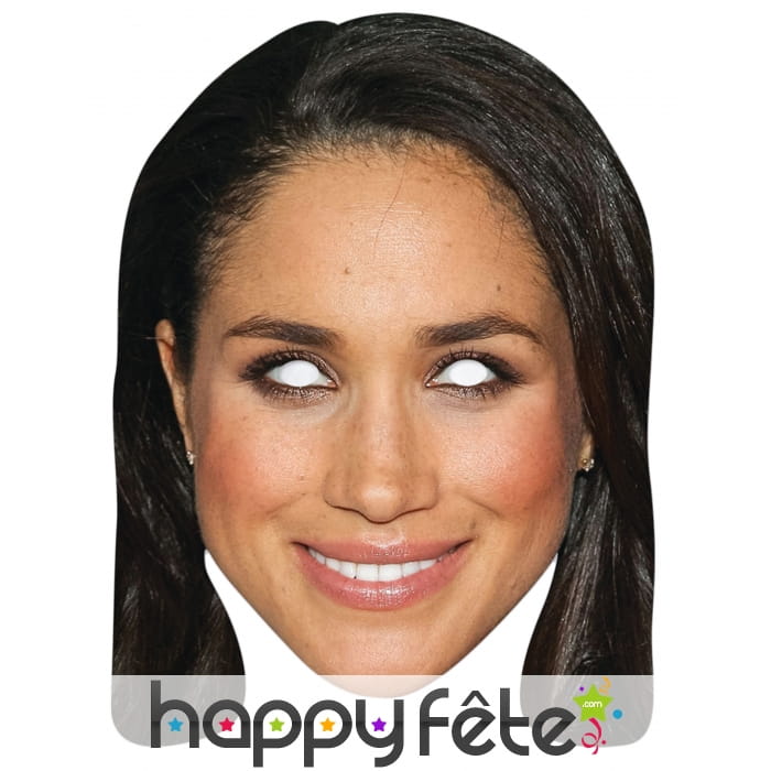 Masque de Meghan Markle en carton plat