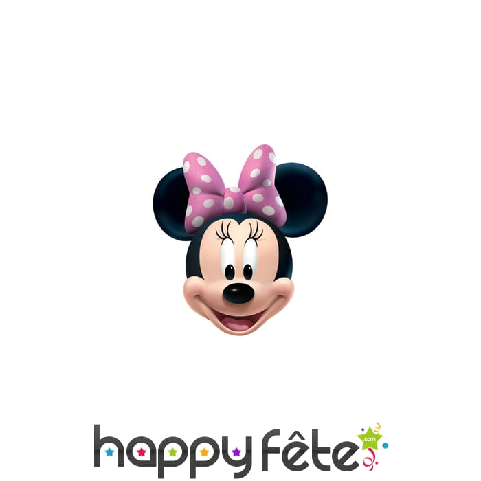 Masque de Minnie avec noeud rose