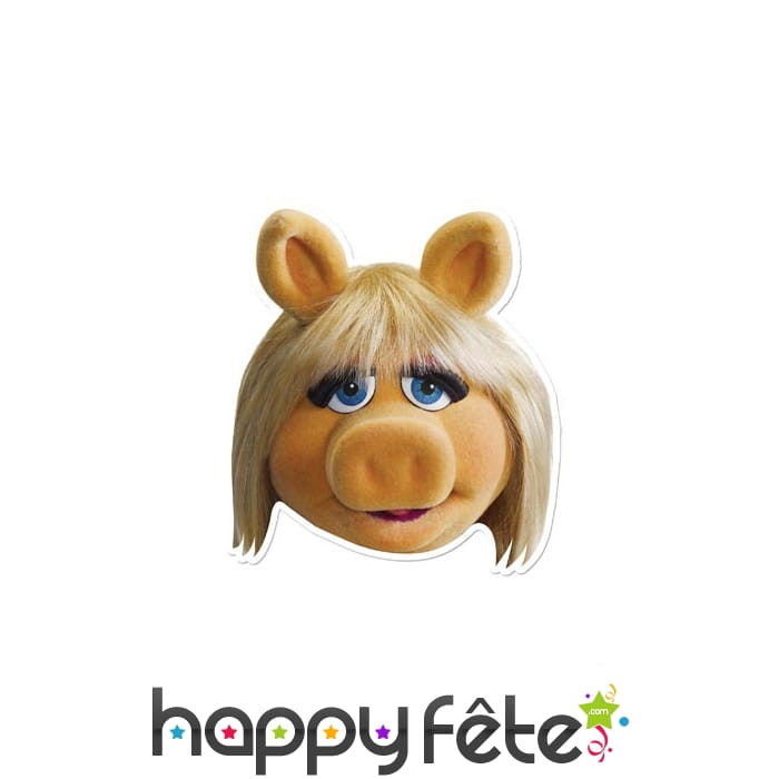 Masque de miss Piggy en carton