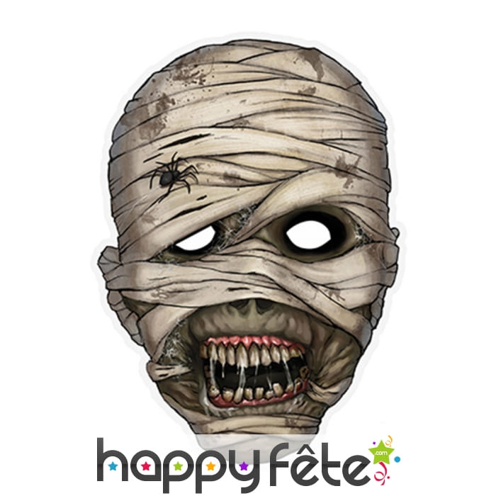 Masque de momie en papier