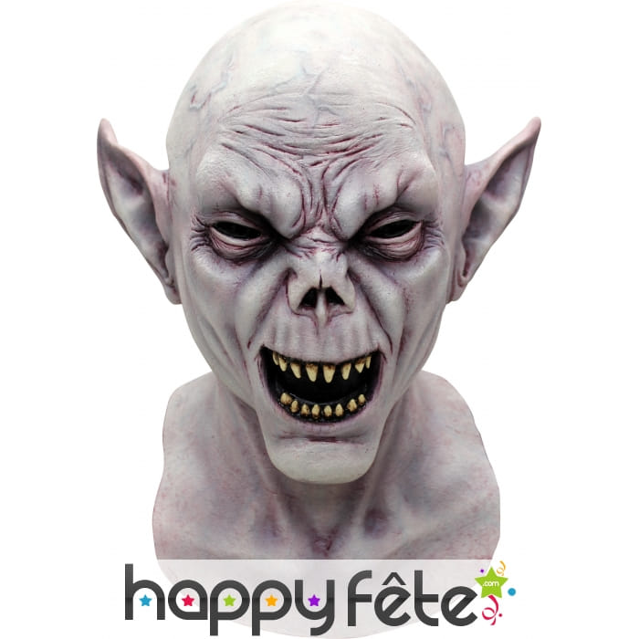 Masque de monstre aux dents et oreilles pointues