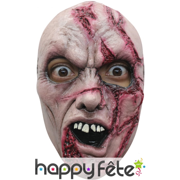 Masque de monstre zombie balafré