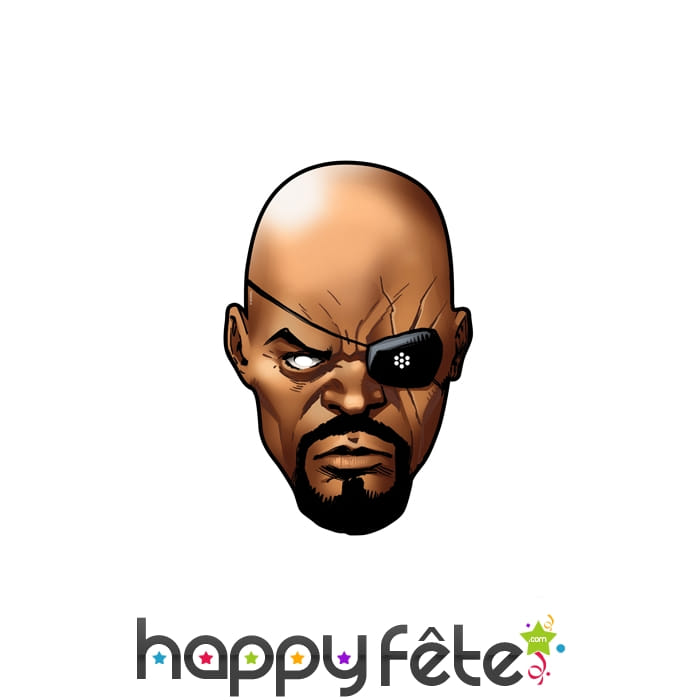 Masque de Nick Fury en carton, BD Avengers