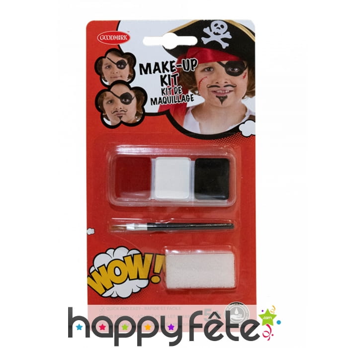 Maquillage de pirate pour enfant