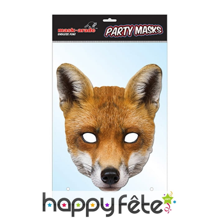 Masque de renard en carton