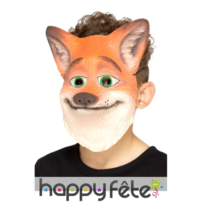 Masque de renard orange pour enfant