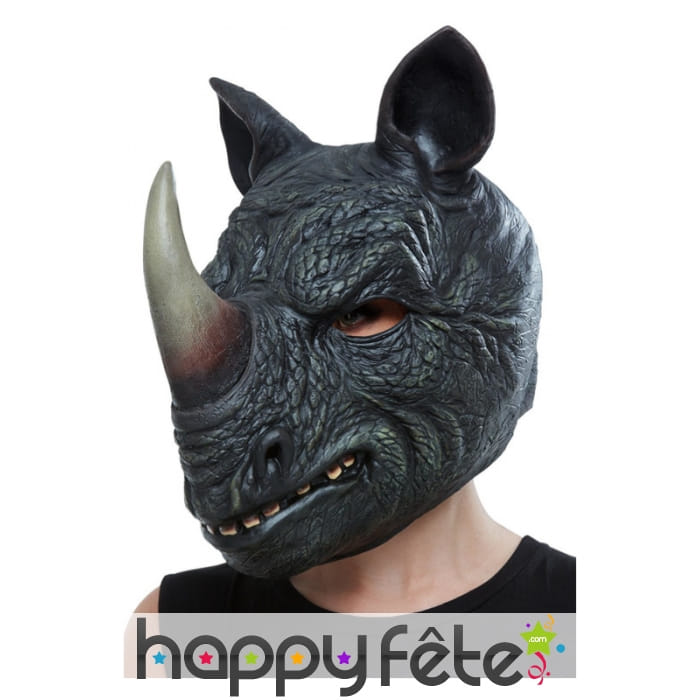 Masque de rhinocéros gris intégral pour adulte