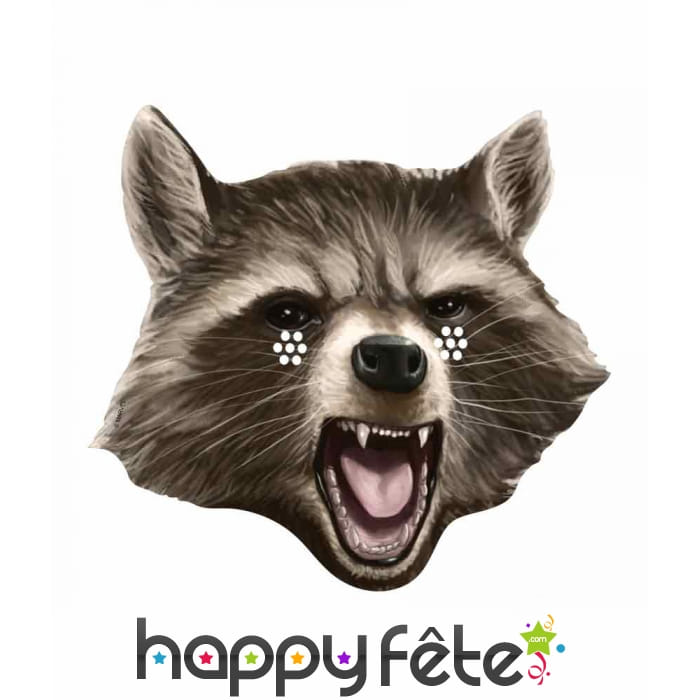 Masque de Rocket en carton plat