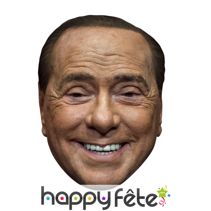 Masque de Silvio Berlusconi en carton