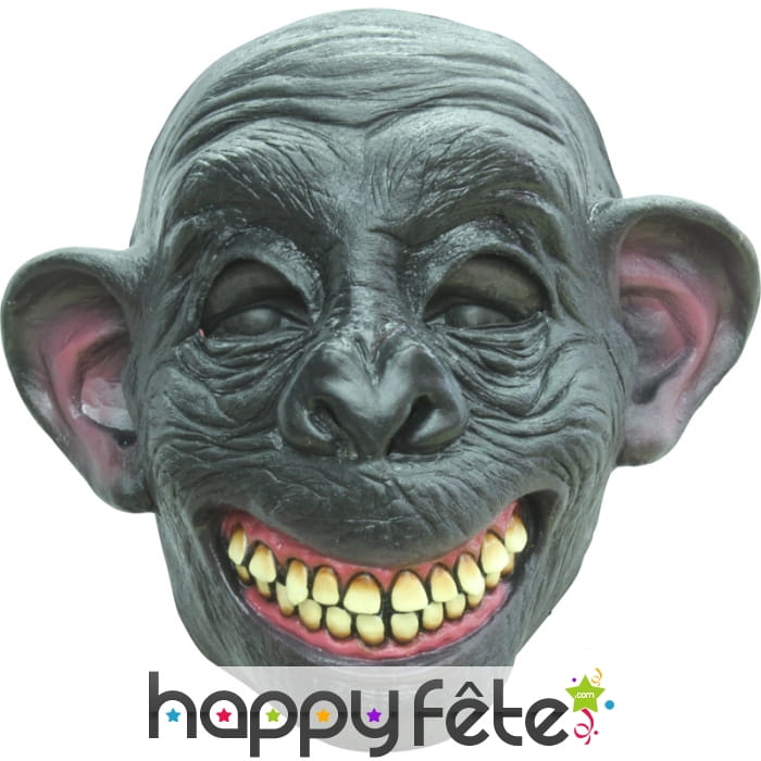 Masque de singe chimpanzé souriant