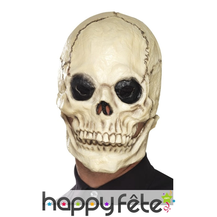 Masque de squelette avec mâchoire mobile
