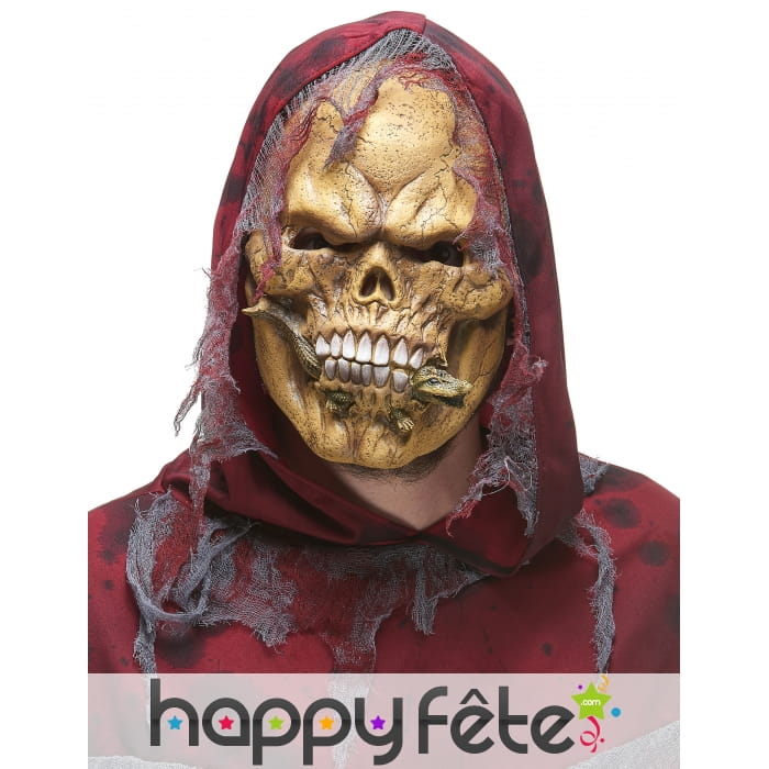 Masque de squelette mangeur de croco