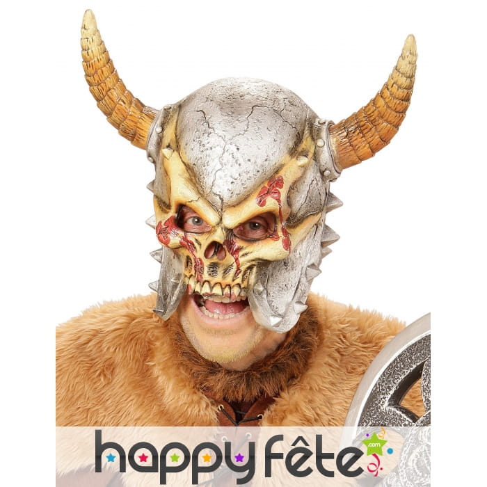 Masque de squelette viking intégral