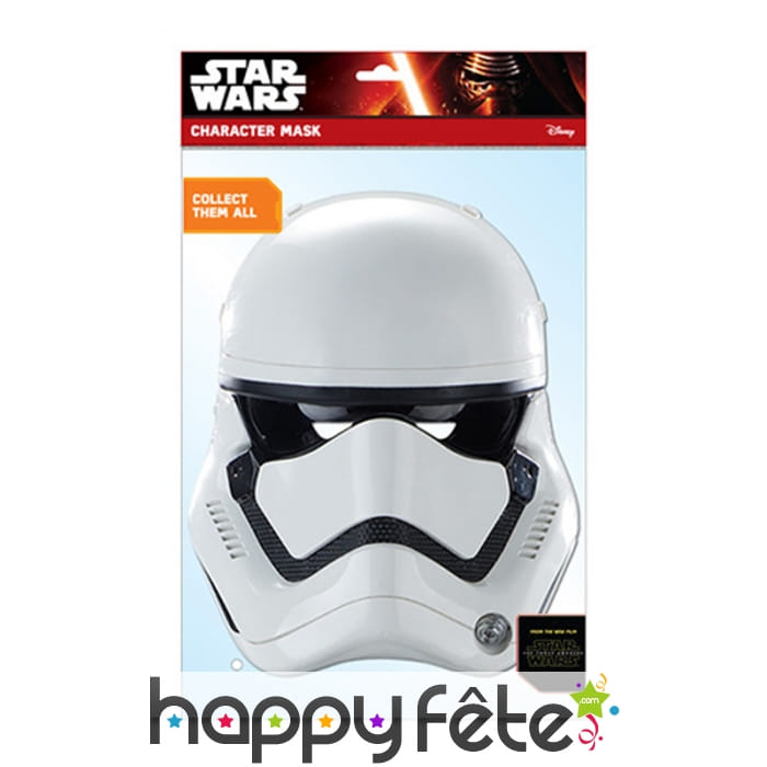 Masque de stormtrooper en carton plat