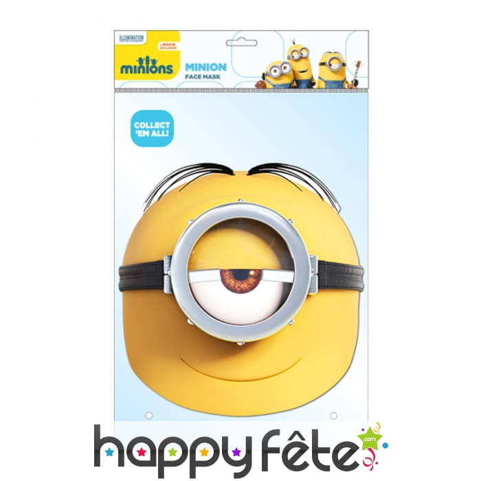 Masque de Stuart minions en carton plat