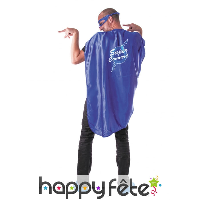 Masque de Super connard avec cape, pour adulte