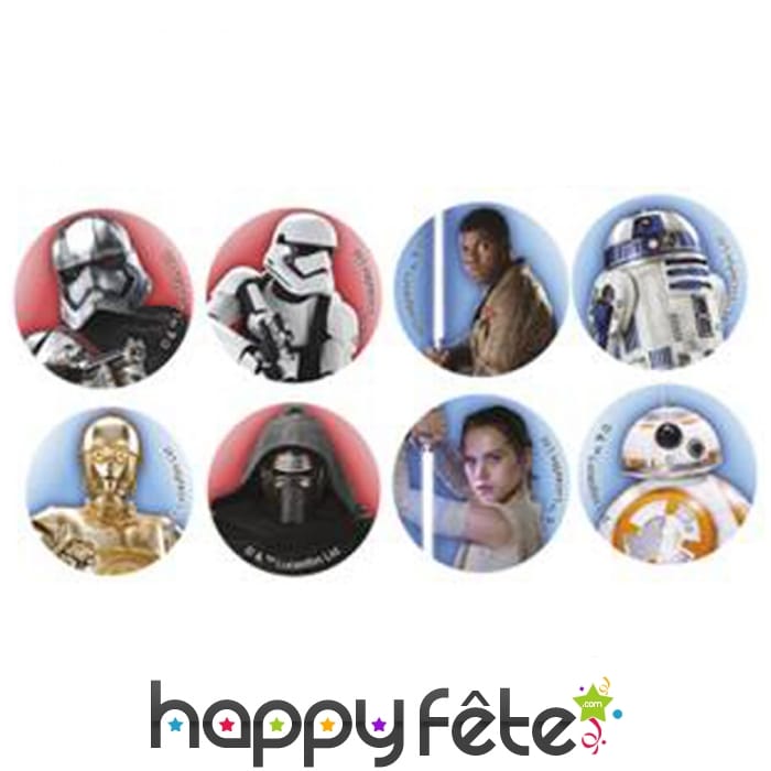 Minis disques Star Wars en sucre de 34mm
