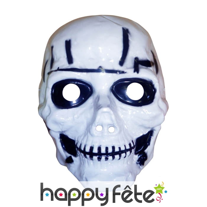 Masque de tête de mort, plastique