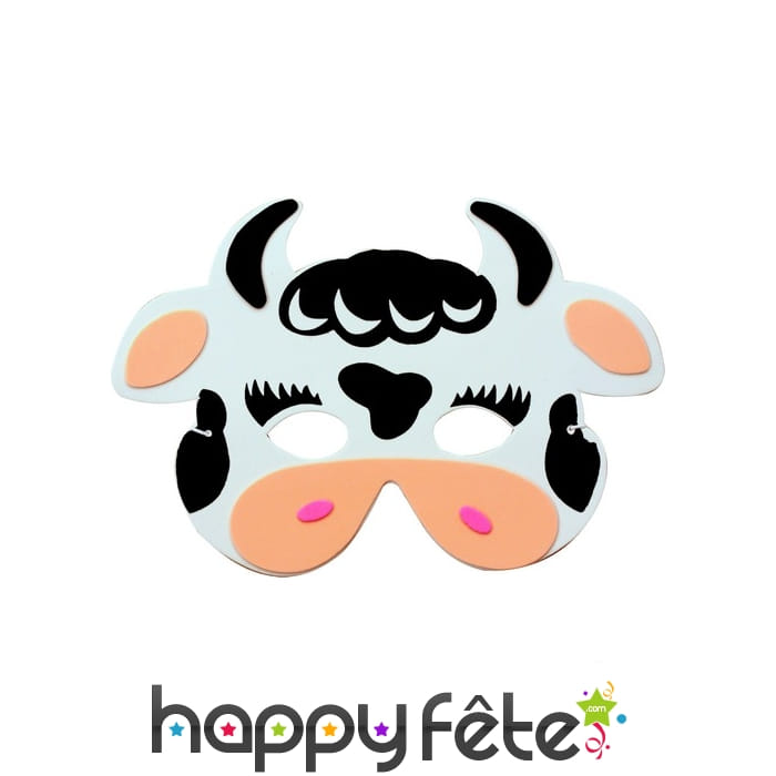 Masque de vache pour enfant, en mousse