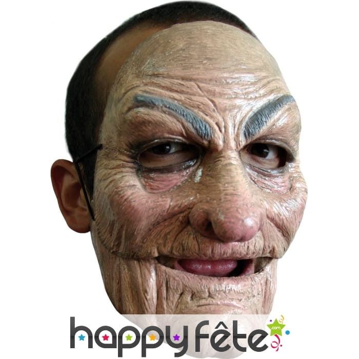 Masque de vieil homme en latex souple