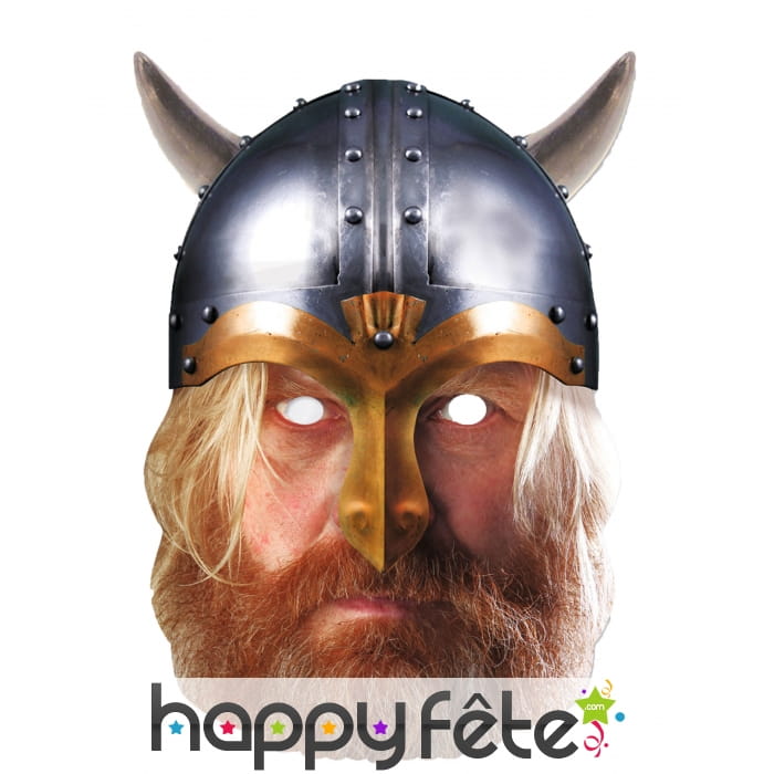 Masque de Viking en carton