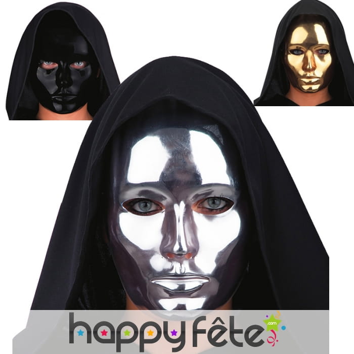 Masque de visage chromé