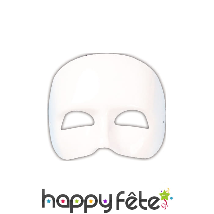 Masque demi visage à peindre