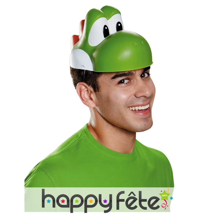 Masque de Yoshi pour adulte, en plastique