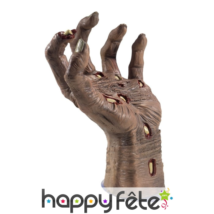 Main de zombie coupée en latex