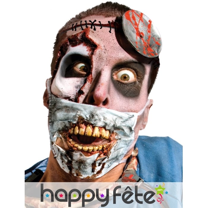 Masque de zombie chirurgien