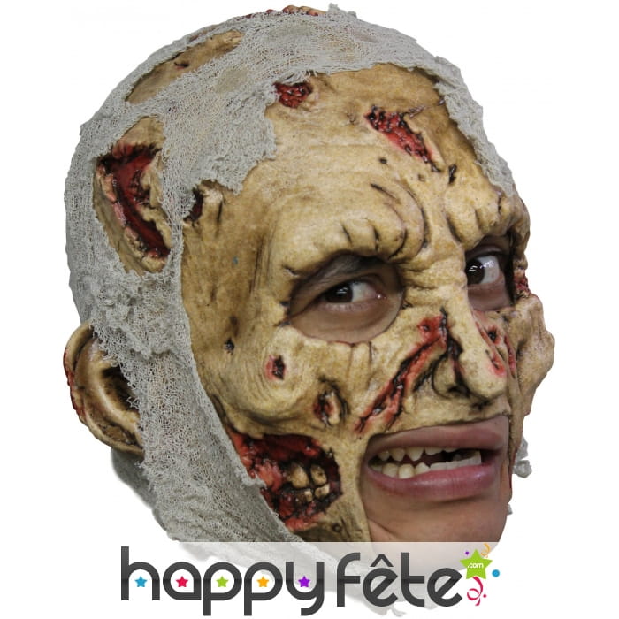 Masque de zombie décomposé, ouverture de bouche