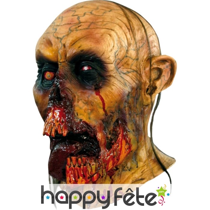Masque de zombie mâchoire ensanglantée