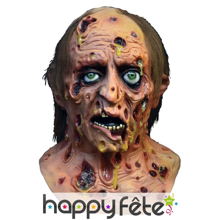 Masque de zombie malade infecté