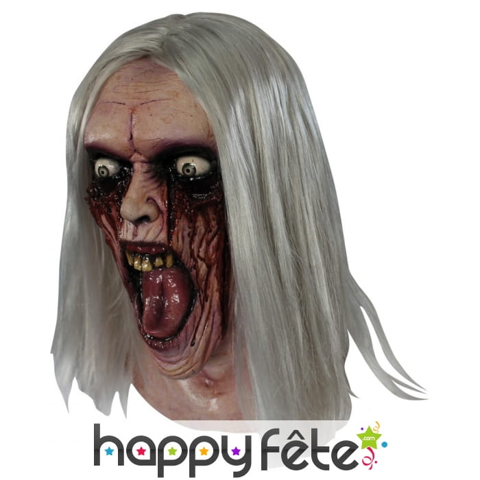Masque de zombie yeux en sang, adulte