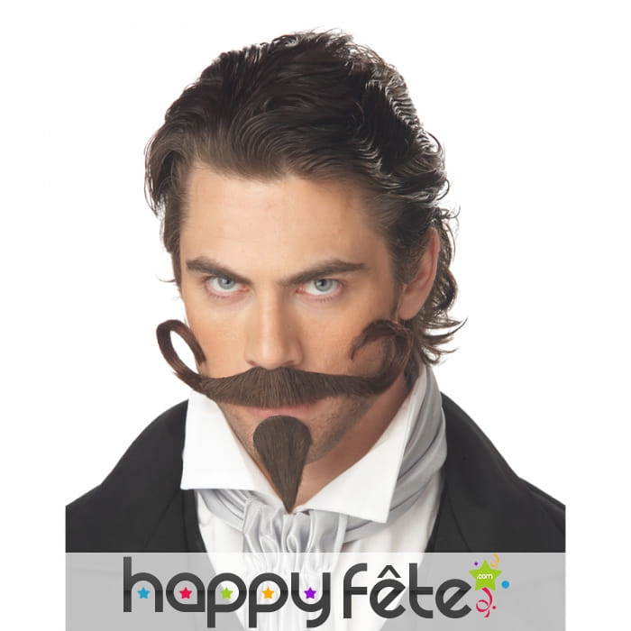 Moustache et barbichette de mousquetaire