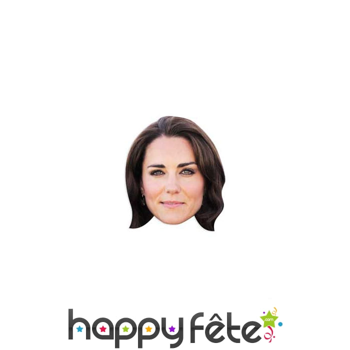 Masque en carton de Kate Middleton