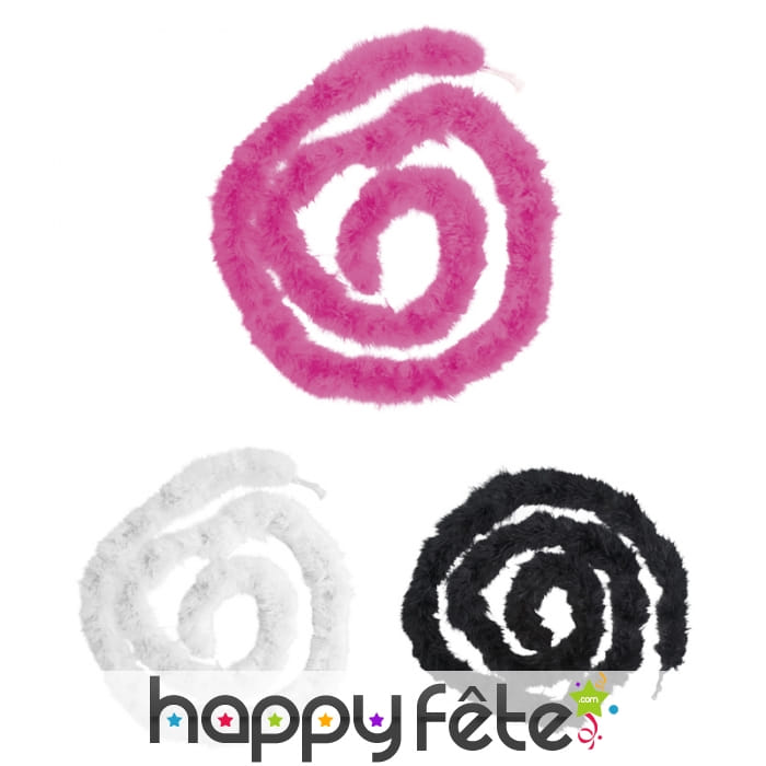 Marabout en fausses plumes de 180cm