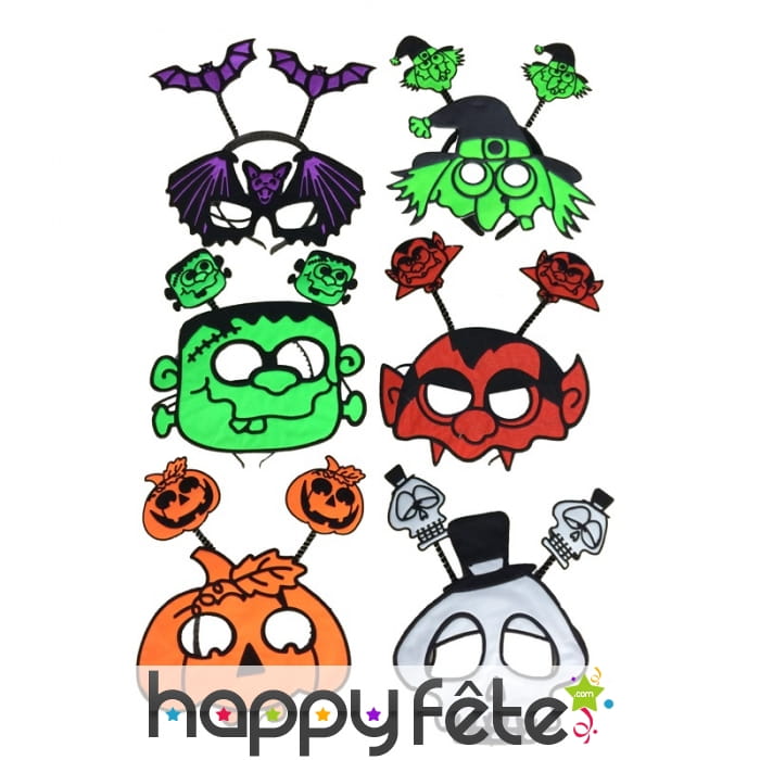 Masque et serre-tête halloween rigolo pour adulte