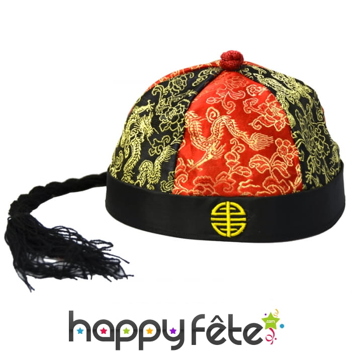 Mandarin en tissu avec tresse