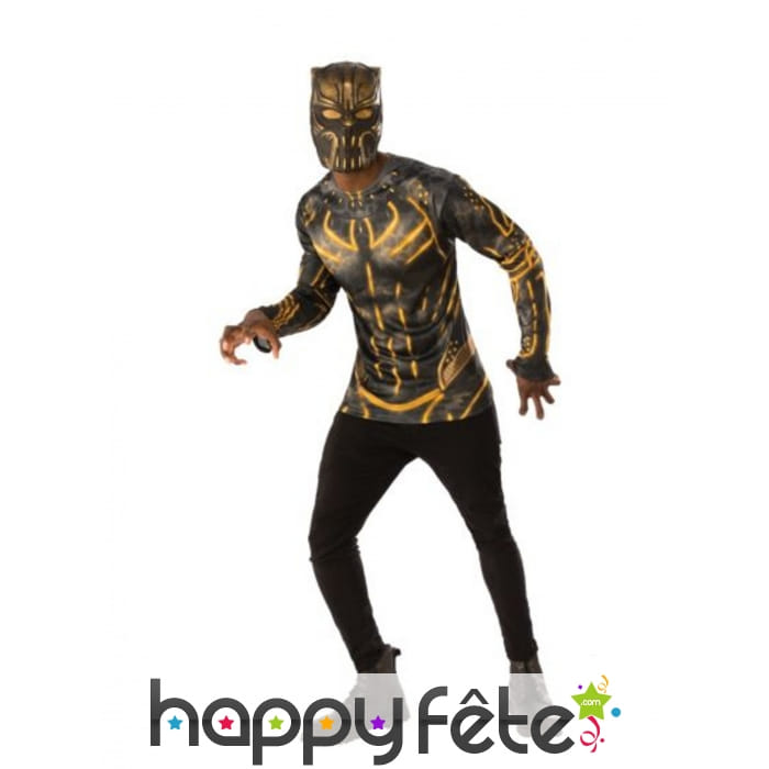 Masque et T-shirt de Erik Killmonger pour adulte