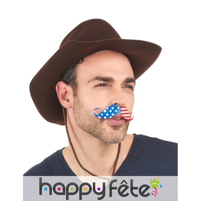 Moustache Etats-Unis adhésive
