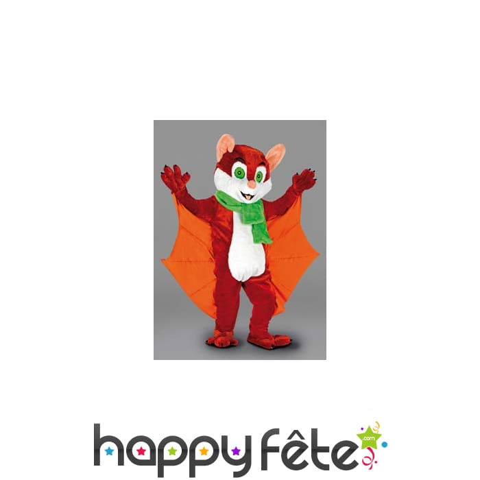Mascotte ecureuil volant