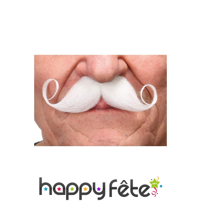Moustaches Francaise blanches